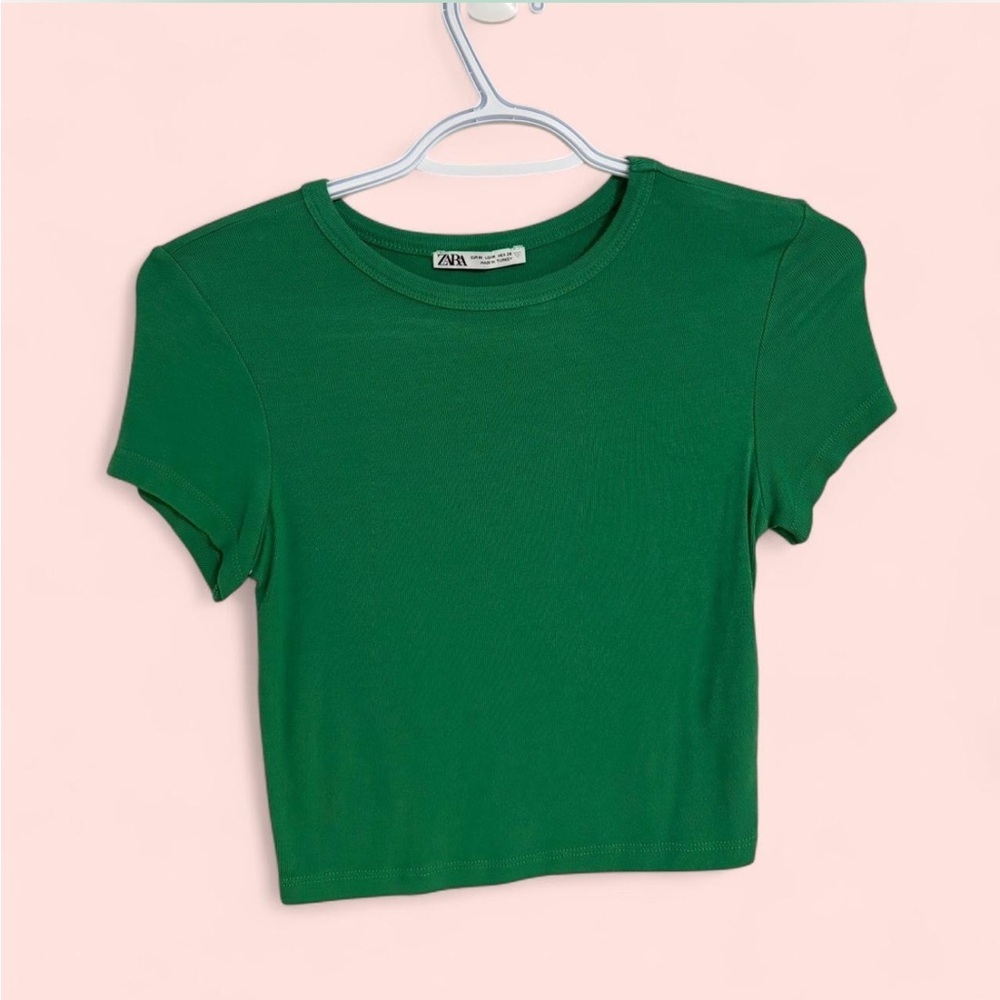 Zara Green Baby Tee